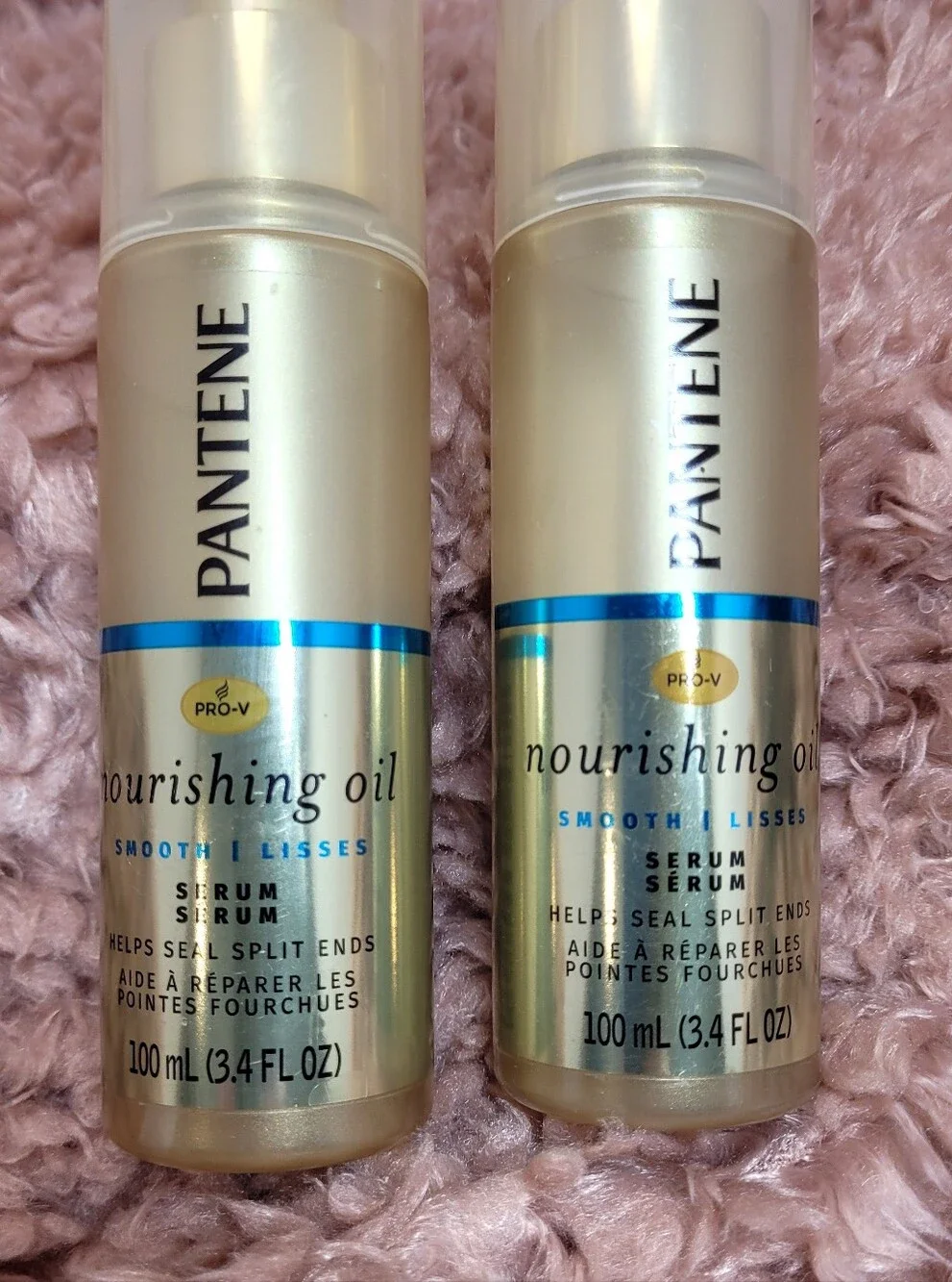 Set of 2 Pantene Pro-V Smooth Nourishing Hair Oil Serum Brand New, Discontinued